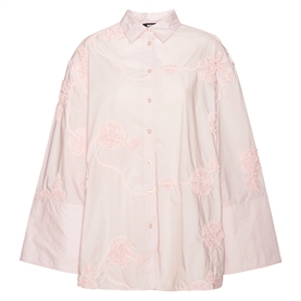 Rotate Oversized Flower Skjorte, Orchid Ice